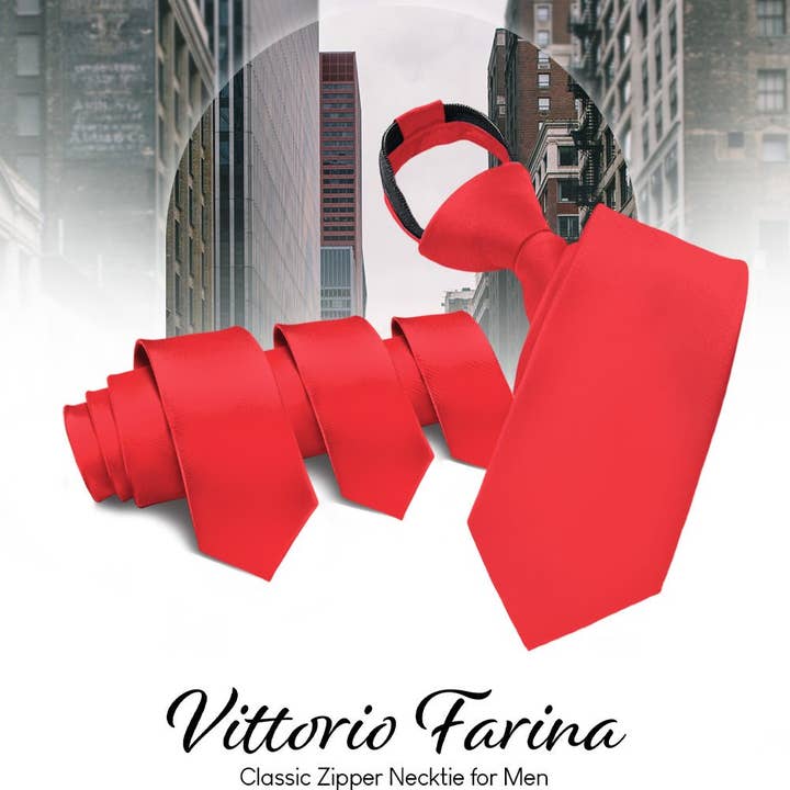 Dubal Brothers - Wholesale Necktie – Men’s - Solid Zipper Neckties (Multipacks) by Vittorio Farina17
