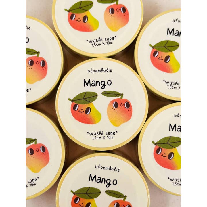 Mango Friends Tropical Washi Tape For Journaling for wholesale by Bloemkolie
