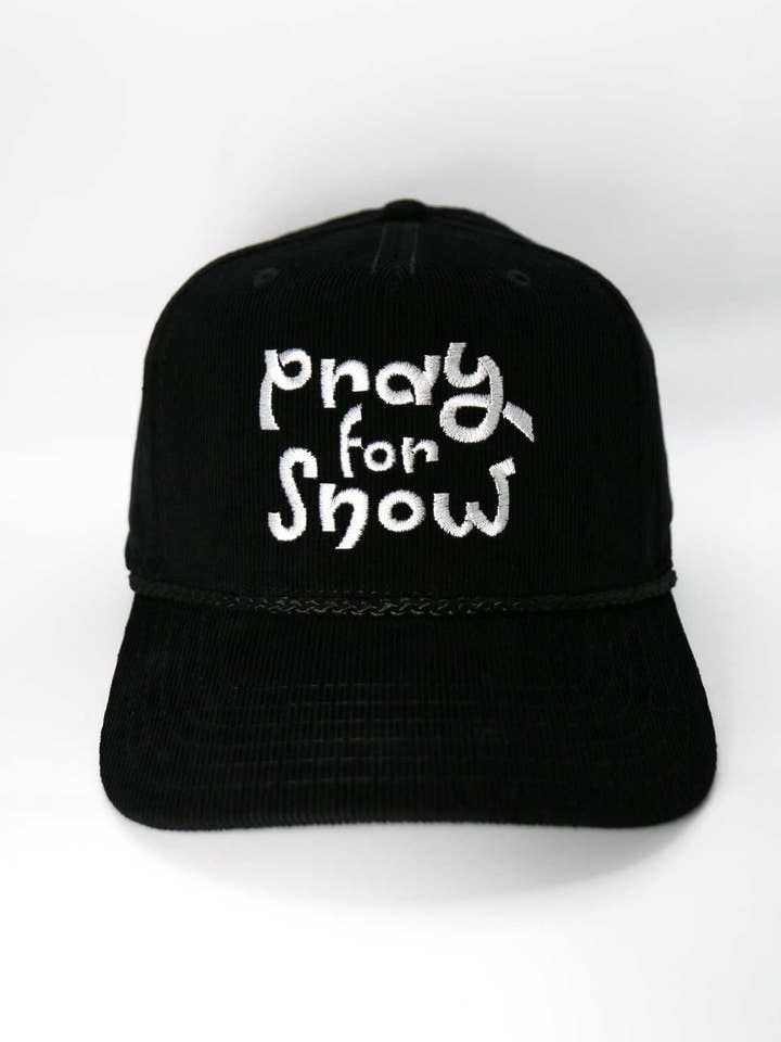 Pray for Snow Corduroy Embroidered Hat - Apres Style for wholesale by Sundrop