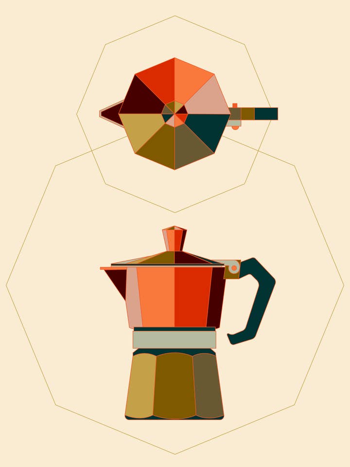 Moka Pot for wholesale by Lucky Skye Graphics
