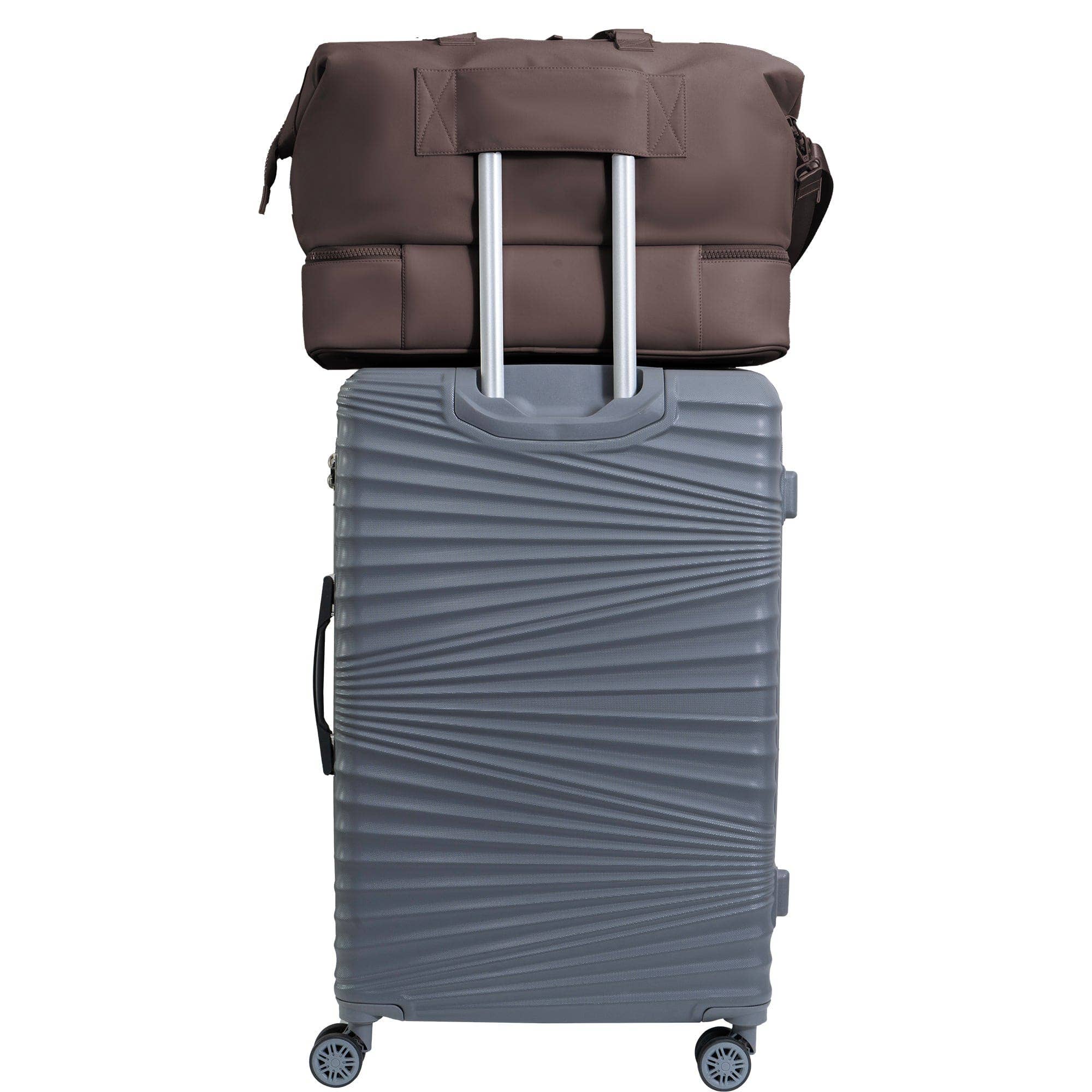 Magid - Wholesale Weekender Bag - Women's - Max Studio Sport Nylon & Faux Leather Drop Bottom Duffel Bag56