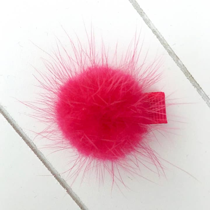 Pimpilotta – Engroshandel Hårspænde - Børn – Mini Classic Collection: mini hårklip med ægte pels hjemmesko2