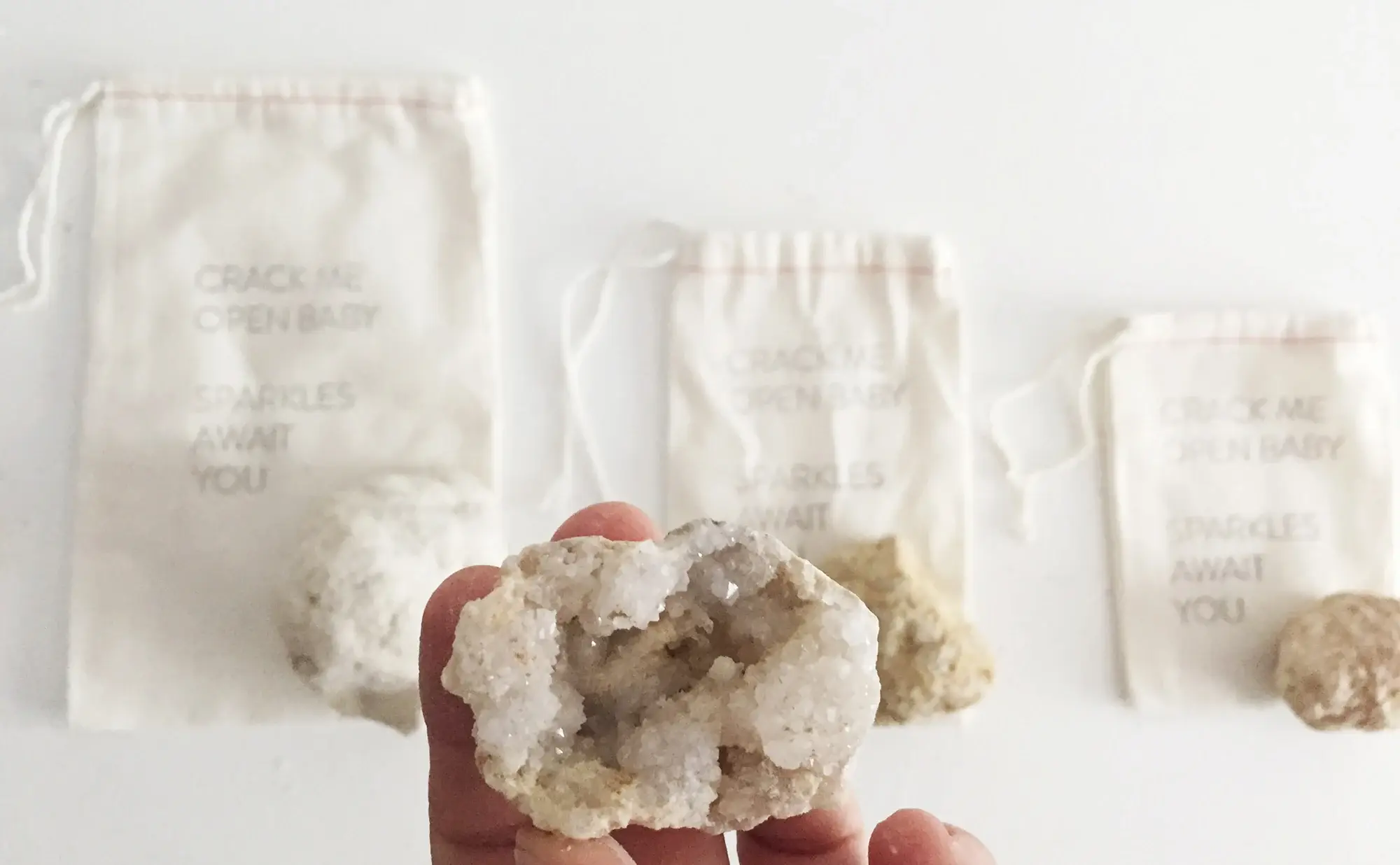 Chaparral Studio - Wholesale Spiritual Stone/Crystal - CRACK ME OPEN BABY SPARKLES AWAIT YOU Geodes1