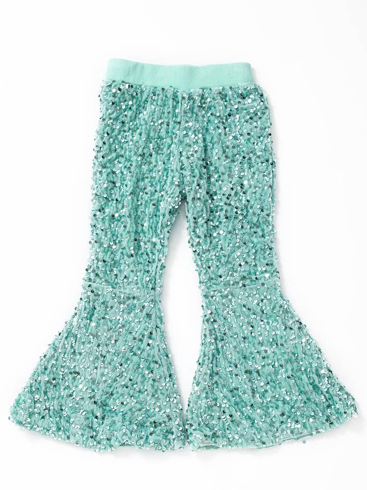 Toddler Girls Sequin Bell Bottoms for wholesale by sassy kids palace