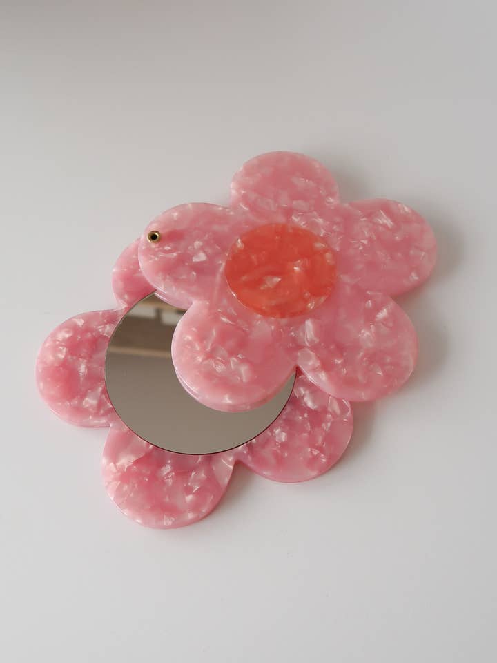 Flower Pocket Mirror for wholesale by Created By Christine