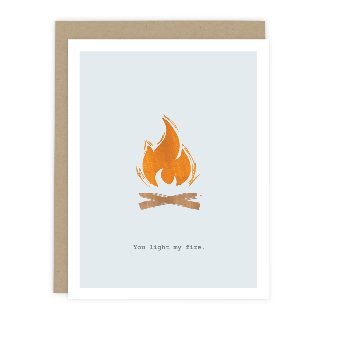 7th & Palm - Wholesale Love Card - Light My Fire Greeting Card - Clever Relationship Card0