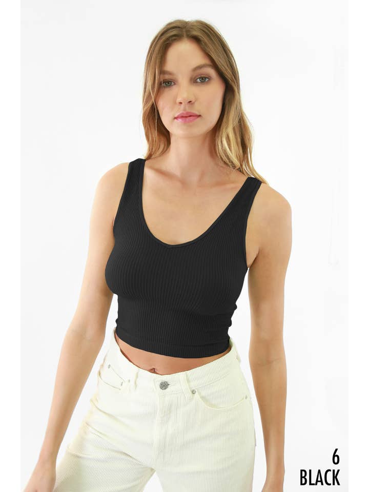 NIKIBIKI - Wholesale Knit Top - Women's - NS8152 - Reversible Ribbed Crop Top21