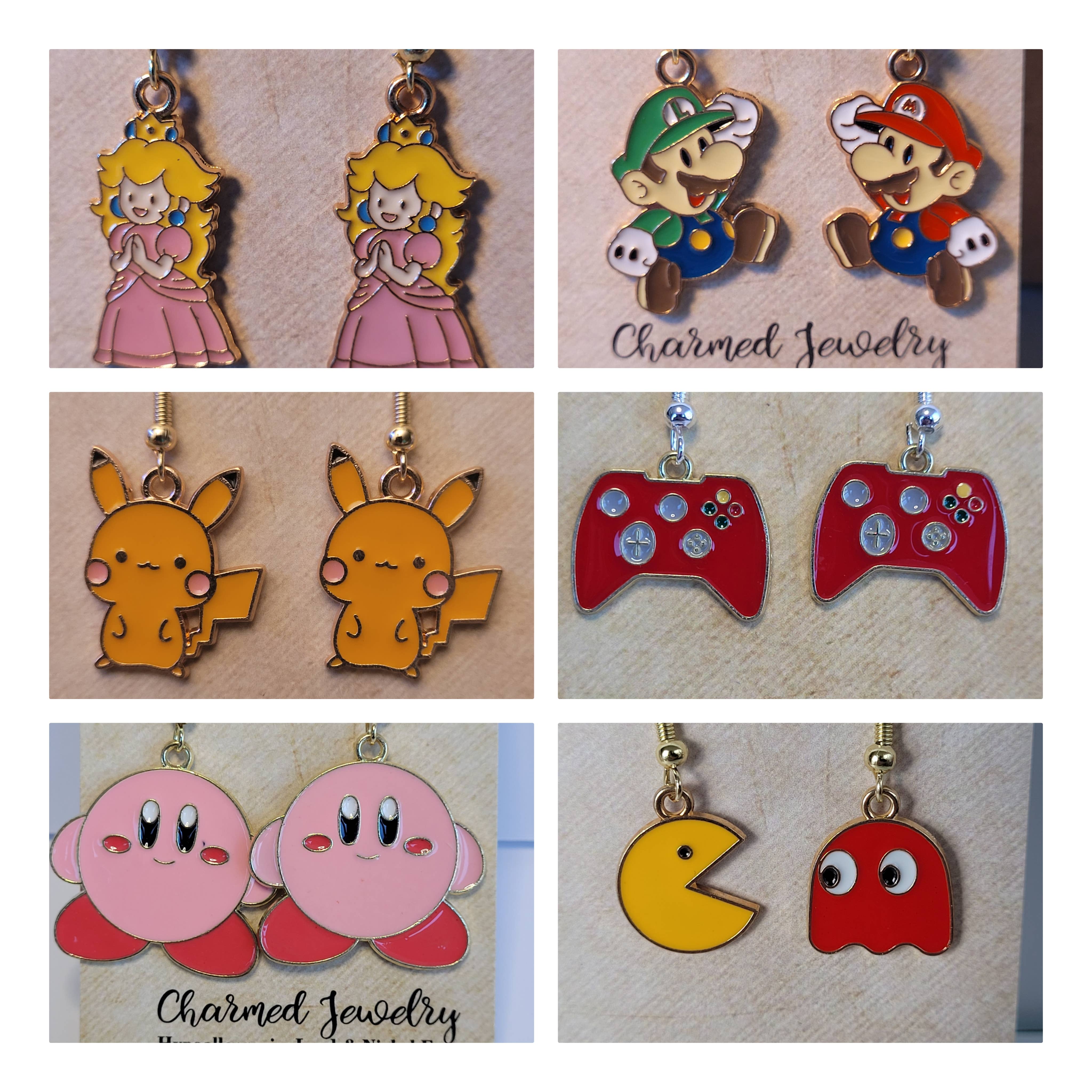 Con-Quest Crafts - Wholesale Dangle Earrings - Video Game Earrings, VIntage, Modern, Controllers and More!7
