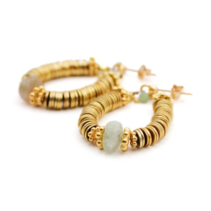 Orecchini heishi e perline - ÉGLANTINE per la vendita all'ingrosso da parte di L'Atelier des Dames