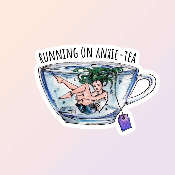 Sorry Not Sorry Co - Wholesale Sticker - Anxietea Sticker, Anxiety Stickers, Mental Health Stickers