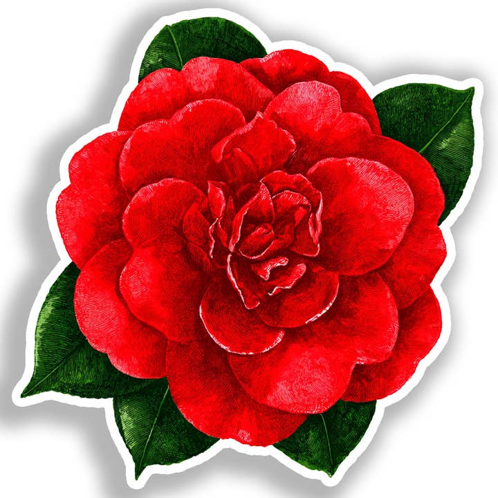 Autocollant Décalcomanie Fleur de Camélia # A018864 pour la vente par Yoonek Graphics