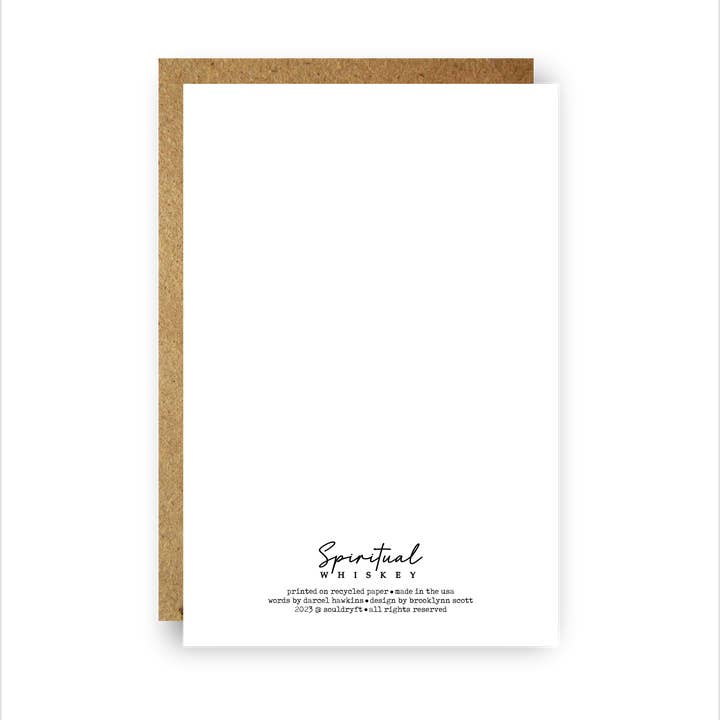 Spiritual Whiskey – Großhandel Geburtstagskarten – Keine Bewertung Geburtstagskarte // Lustige Grußkarte1