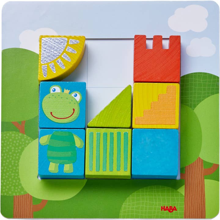 HABA USA - Wholesale Wood Toy - Kids - Animal Squares Arranging Game - Wooden Matching Puzzle