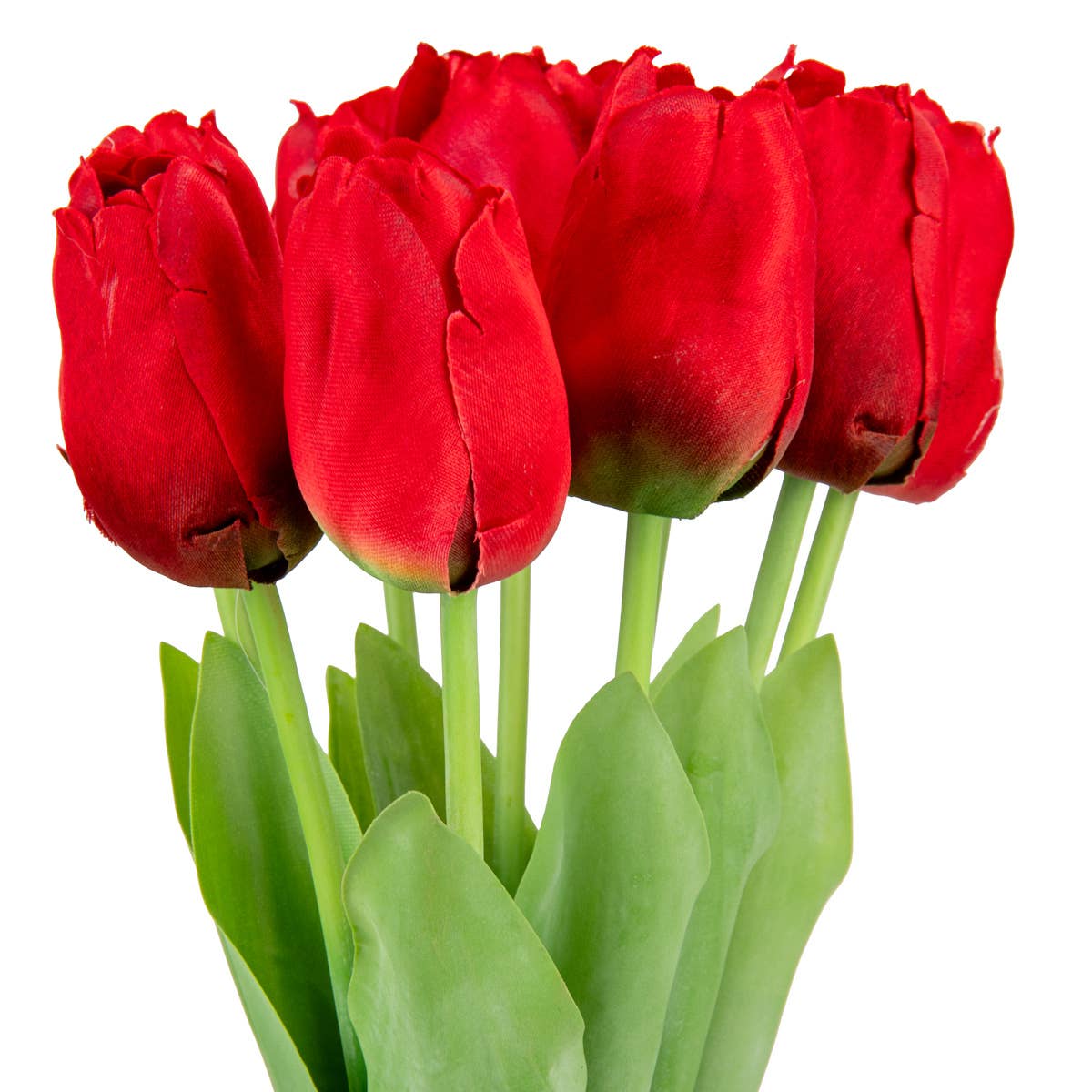 Eleganza Floral – wholesale Artificial flowers – Tulip Bunch x 9 Red2