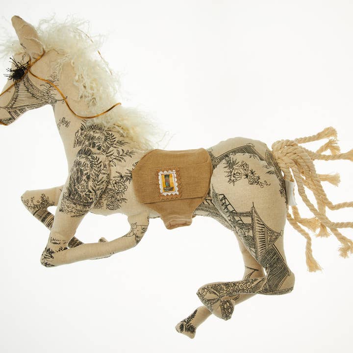 Brownstone Playhouse - Wholesale Stuffed/Plush Toy - Kids & Baby - Classic Beige Toile Mustang