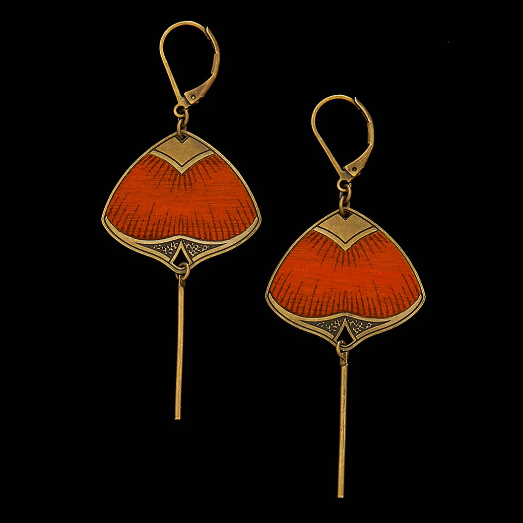 ATELIER AMELIE BLAISE – Brincos de argola por atacado – Brincos de madeira PIVE2