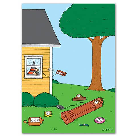 Horloges pour la vente par SNAFU Designs - Greeting Cards