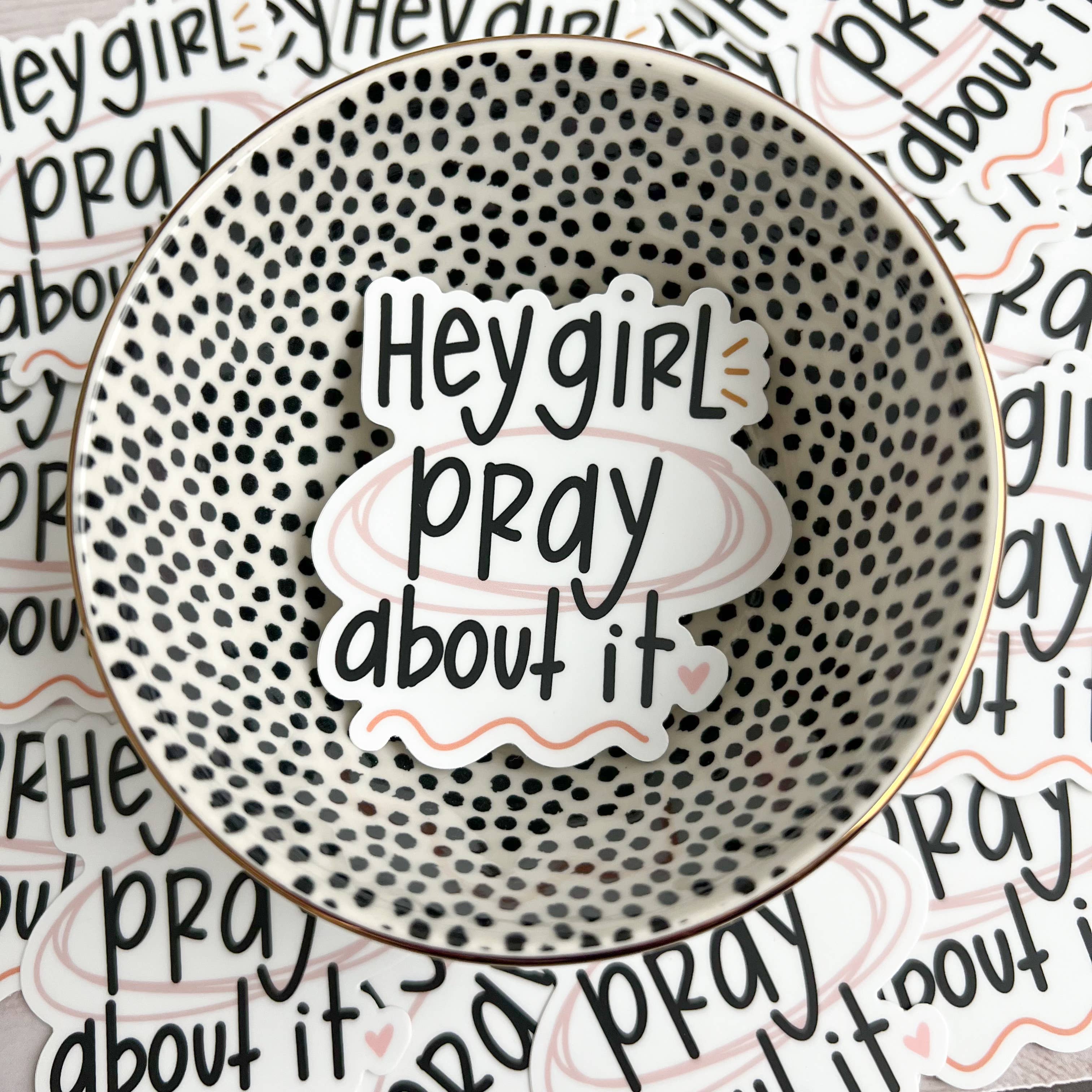 swaygirls - Wholesale Sticker - Girl Pray About It Sticker | Christian stickers | Gifts2