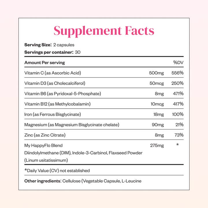 My Happy Flo - Wholesale Oral Supplement/Vitamin - My Happy Flo ~ Period Relief Vitamins5