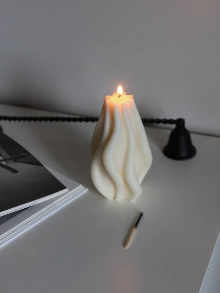 Vågigt ljus, sojavaxljus, presentidéer för wholesale av Project Helios