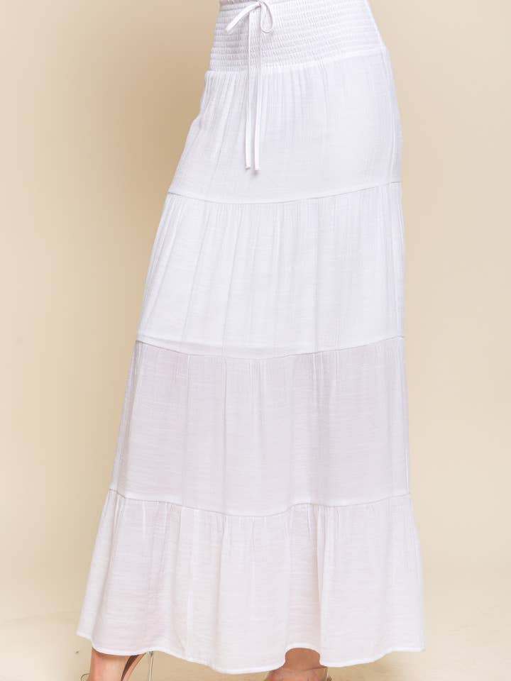 `. Tiered Maxi Skirt for wholesale by 42POPS