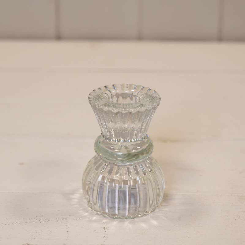 Satchville - Wholesale Candle Holder - Clear Glass Two Way Candle Holder0