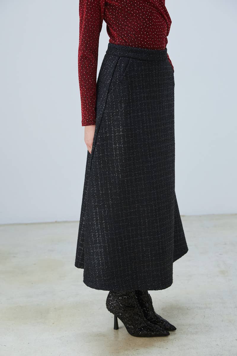 ELLI WHITE - Wholesale Skirt - Women's - Long tweed skirt4