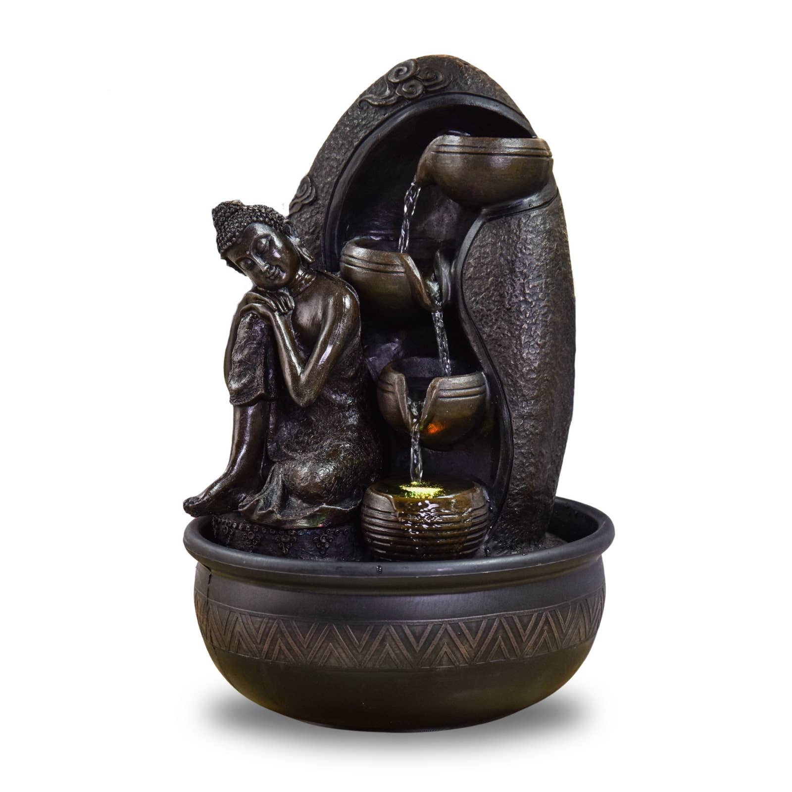 Zen'Arôme - Vente Décorations de table - Fontaine Bouddha Krishna Idée Cadeau Déco Ambiance Zen13