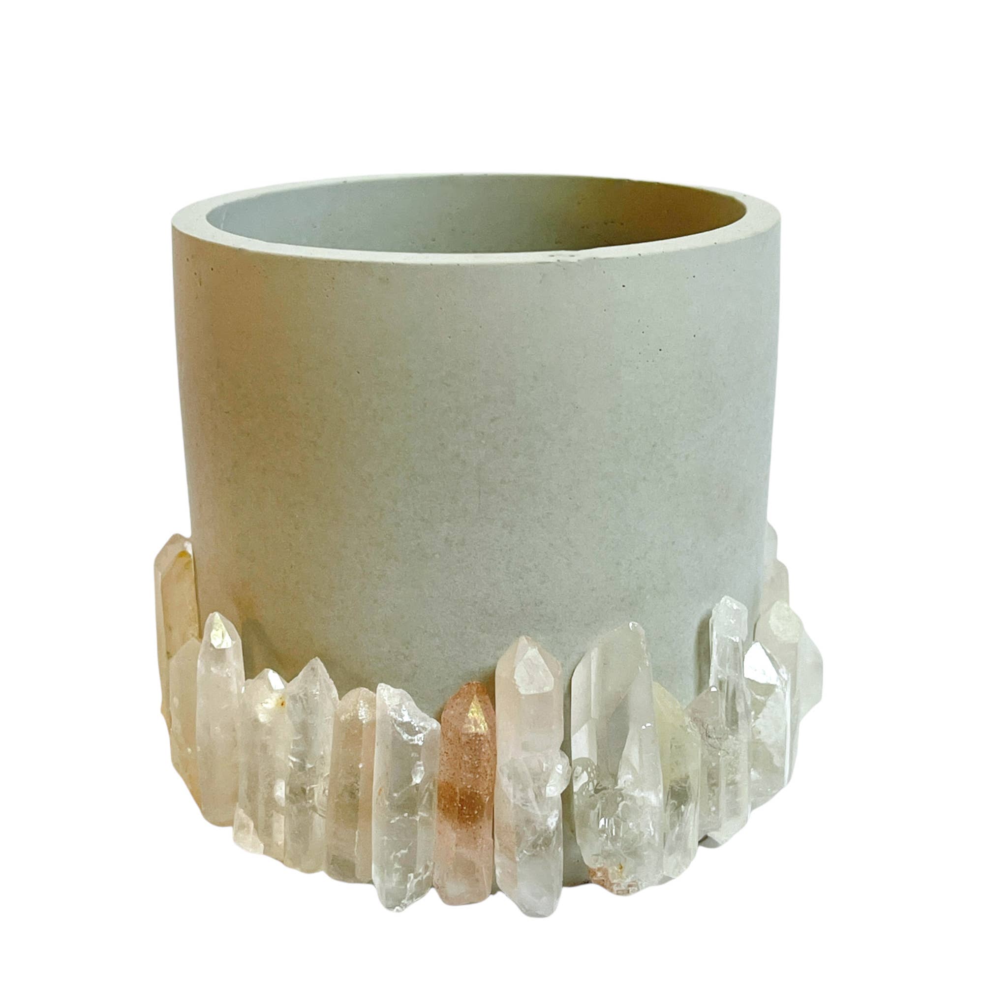 Lex Moderne - Wholesale Plant Pot - Clear Quartz Cement Planter1