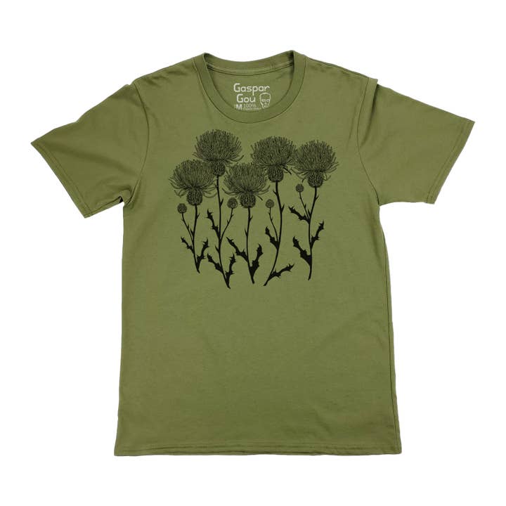 Thistles Upshaw Organic Men's Tee for wholesale by Gaspar Gou