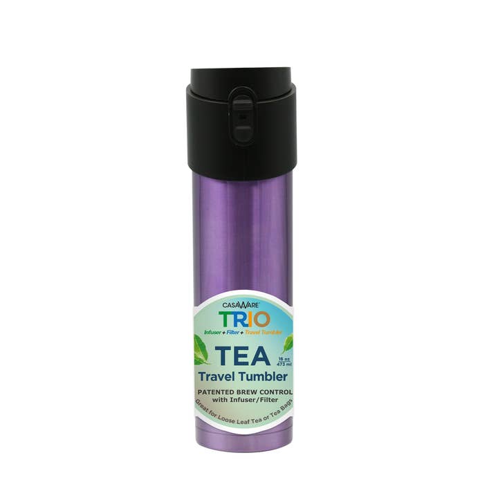 CasaWare - Wholesale Insulated Mug/Tumbler - 16oz Trio SS Tea Travel Mug