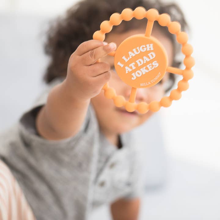 Bella Tunno - Wholesale Teether (Not Clip-On) - Baby - I Laugh at Dad Jokes Happy Teether2