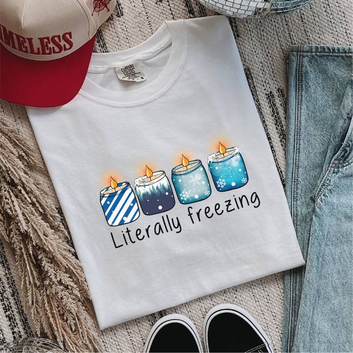 Literally Freezing DTF Transfer – Adorable Winter Design for wholesale by Nashville Design House