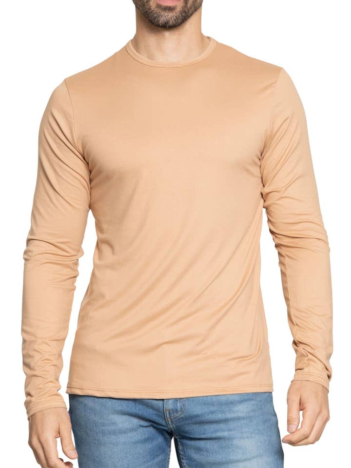 Men's Oh So Soft Long Sleeve Top | Small to 3X for wholesale by Stretch Is Comfort