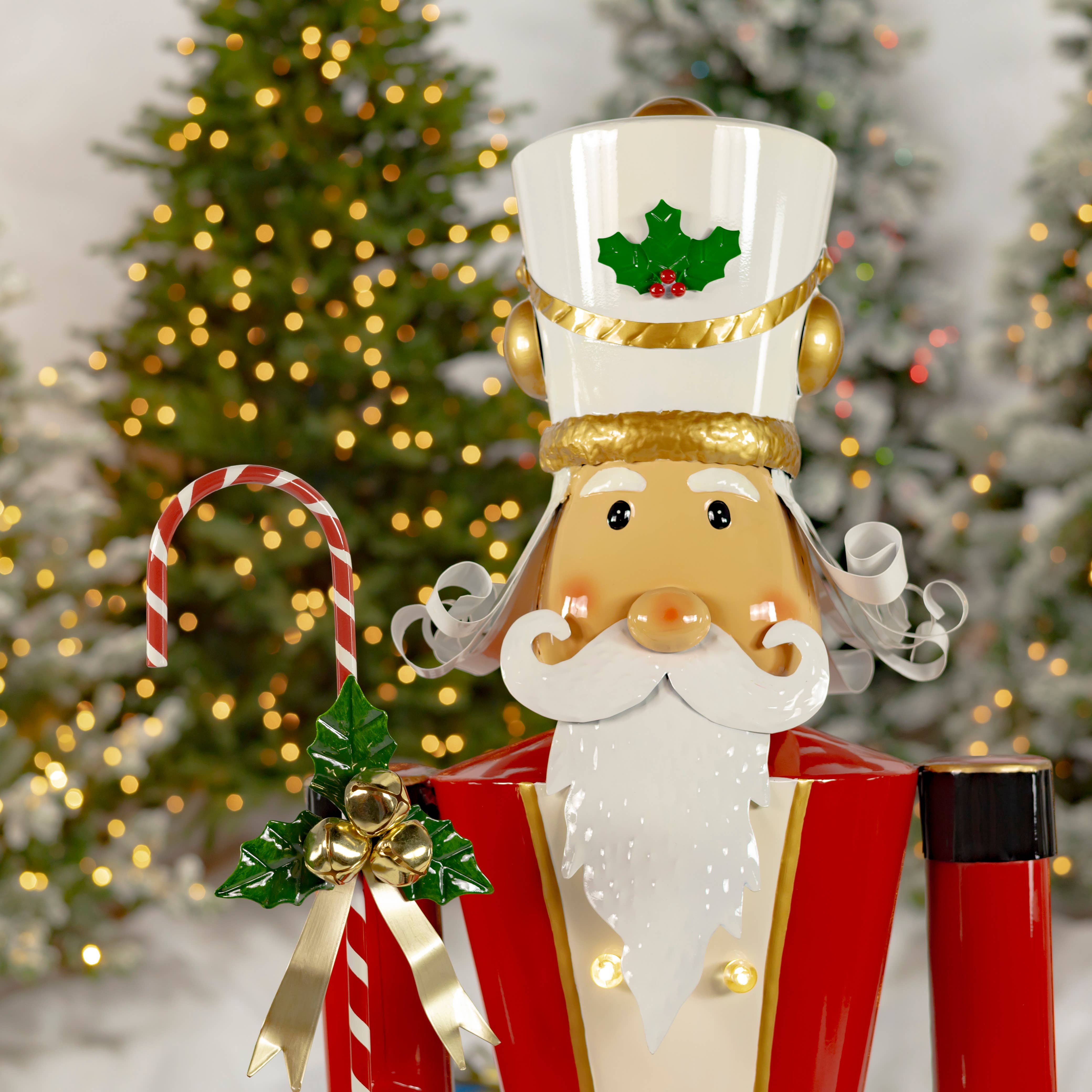 Zaer Ltd. International - Wholesale Holiday Nutcracker - 5ft Tall Light-Up Iron Christmas Nutcrackers - 5 Asst Styles11