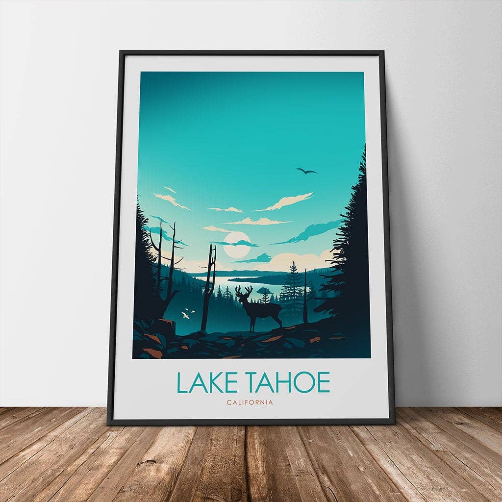 Studio Inception – wholesale Art print – Lake Tahoe Minimalist Print5