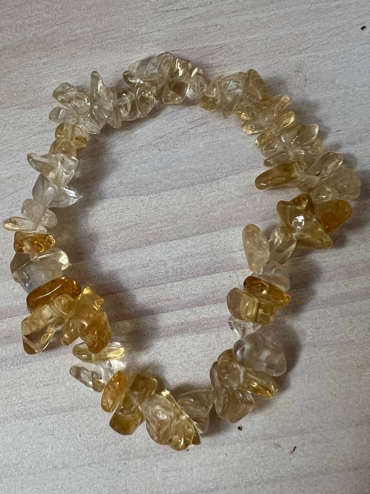 Bracelet en perles de citrine pour la vente par Brooklyn Belle Designs