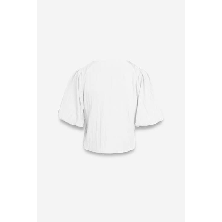 Naked Zebra - Wholesale Blouse - Women's - Puff Sleeve Button Up Blouse5