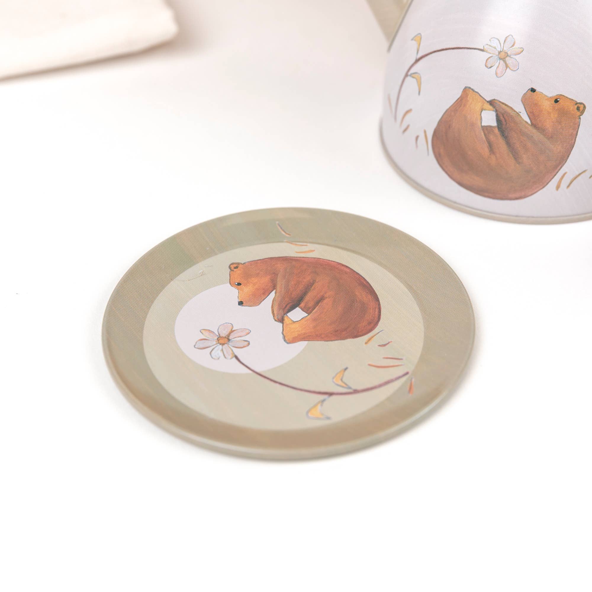 Egmont - Wholesale Toy Set - Kids - Forest Tin Tea Set In a Wicker Case9