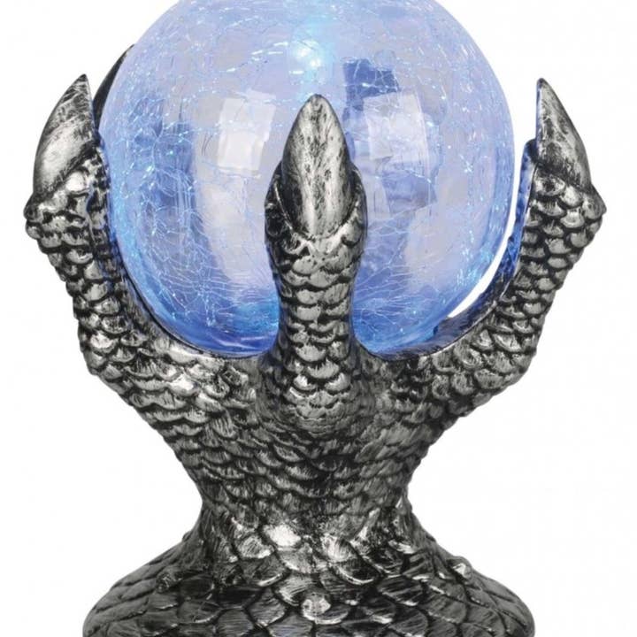 Party Expo, LLC - Wholesale Decorative Tabletop Object - Mystic Dragon Claw Crystal Ball - Light Up