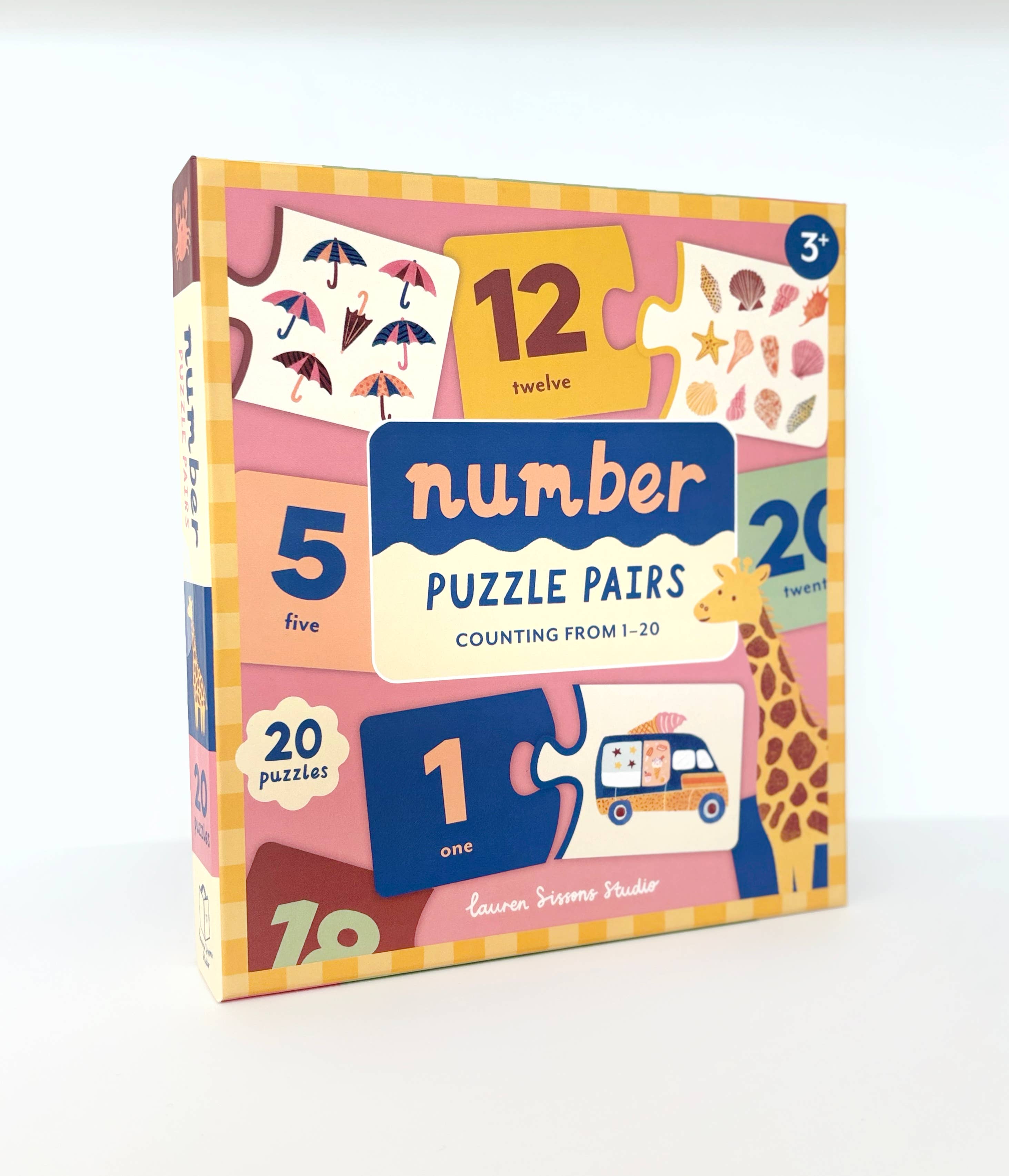 Lauren Sissons Studio - Wholesale Puzzle – Child - Number Puzzle Pairs - Kids Toys Learning Game Educational3