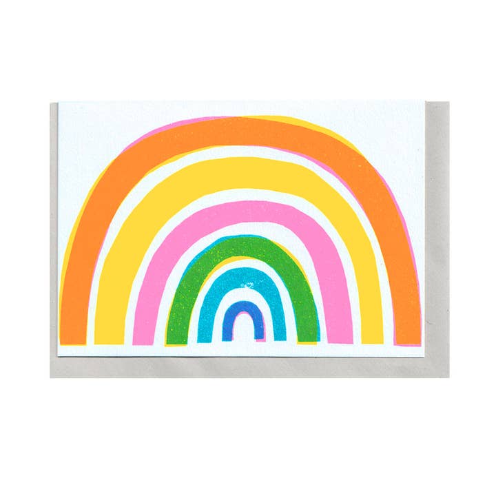 The Printed Peanut Homeware & Stationery – wholesale Everyday greeting card – Rainbow A6 Card