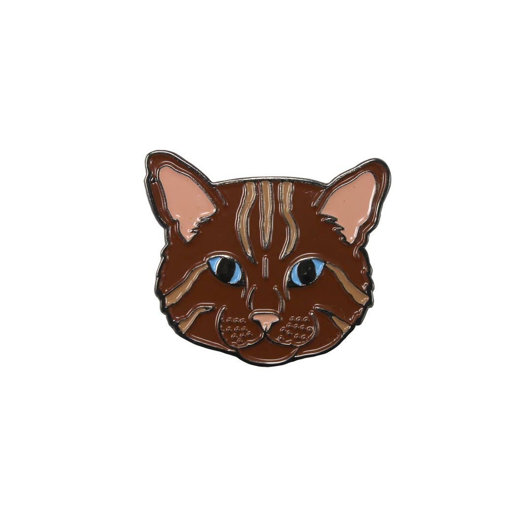 Sloth Steady - Wholesale Lapel Pin/Button - The Brown Cat Pin Pet0
