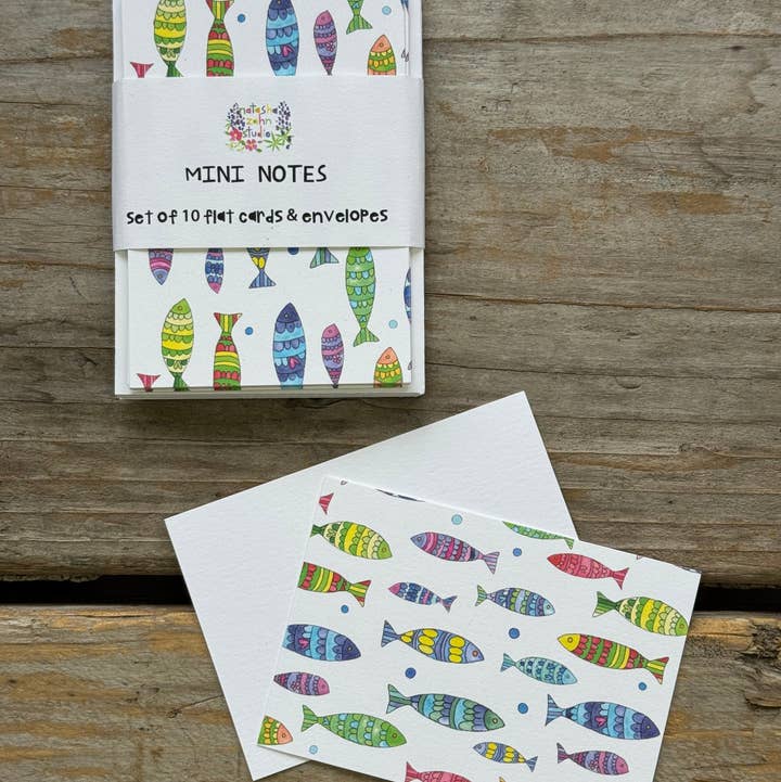 Natasha Zahn Studio - Wholesale Stationery/Notecard Set - Blueberry Mini Notes