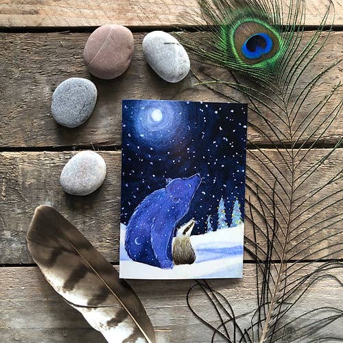 Hannah Willow Art - Vente Cartes de Noël - Carte de vœux pour la veille de Noël