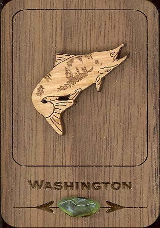 Woodcutts Inc. - Wholesale Magnet - Salmon Walnut Magnet0