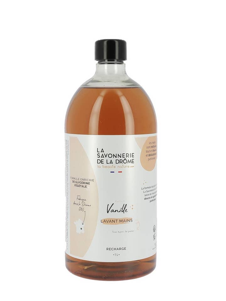 Refill Håndvaskegel Duft Vanilje 1l for engroshandel hos La Savonnerie de la Drôme