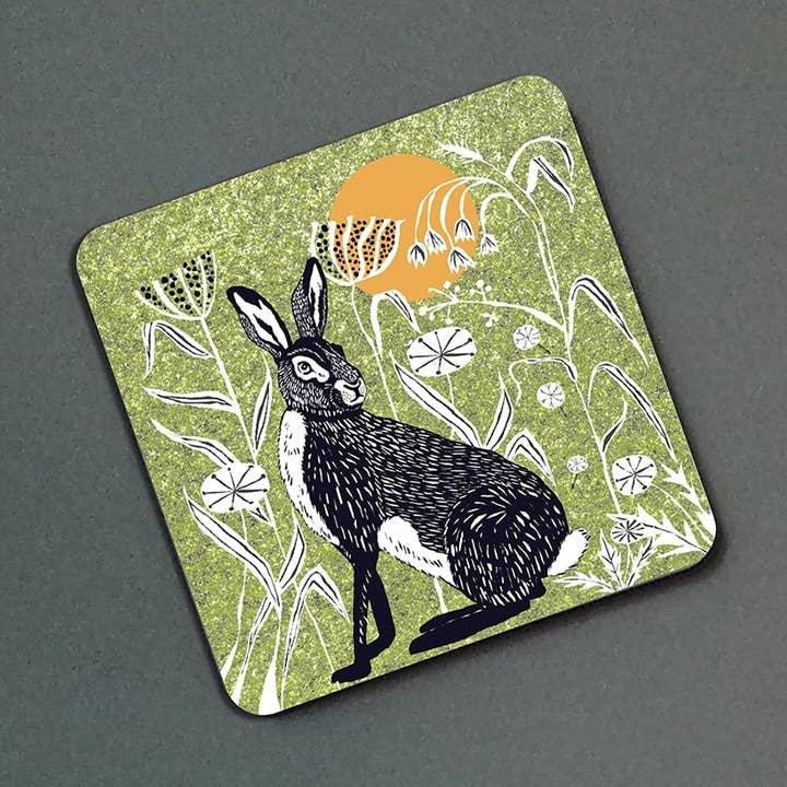 aimant de réfrigérateur vert lièvre pour la vente par Perkins & Morley