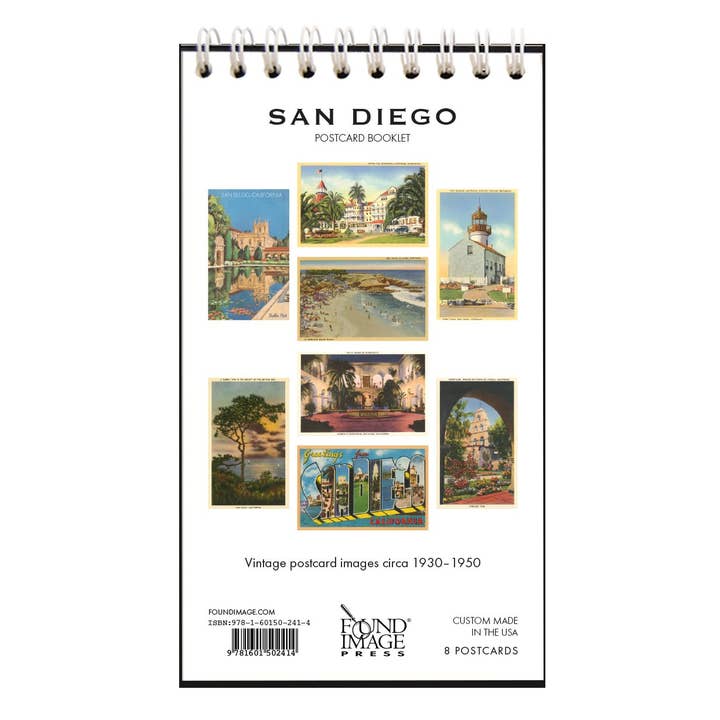 Found Image Press – Engroshandel Postkortsæt – SAN DIEGO Postkort hæfte1