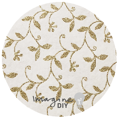 Imaginediy – wholesale Craft supplies – Clematis Glitter in Ivory and Gold (Recycled Cotton Paper)0